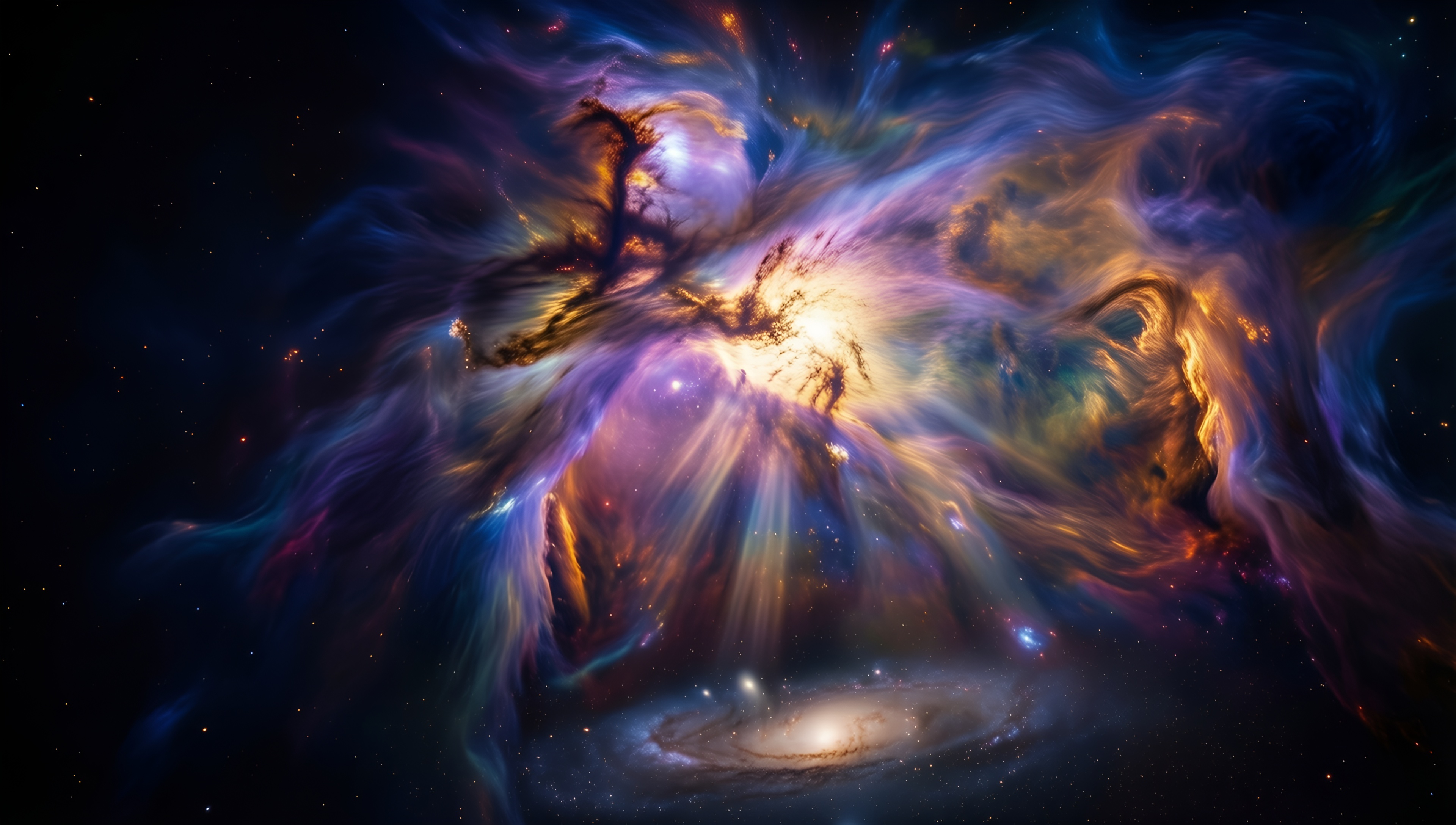 Cosmic Nebula In Space 1 - AI generated wallpaper
