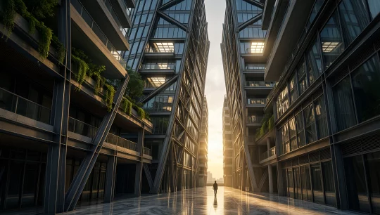 Urban Oasis Sunset