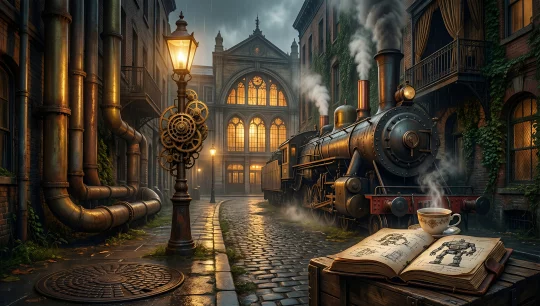 Steampunk Train Station
