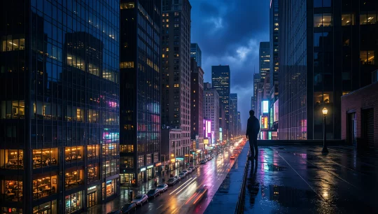 Urban Night Reflections