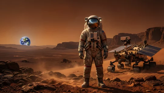 Mars Exploration Astronaut