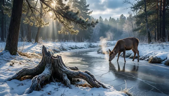 Winter Wonderland Deer