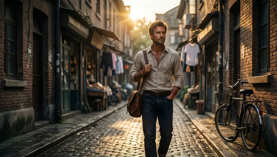 Sunlit Urban Journey