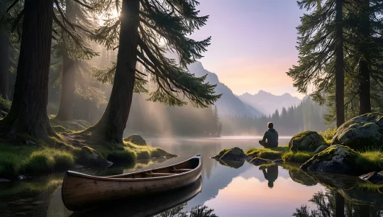 Serene Lake Reflection