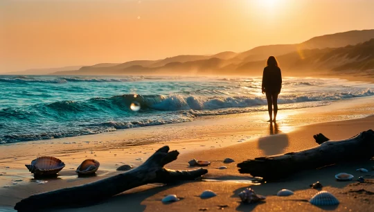 Serene Sunset Beach 1