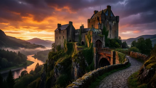Majestic Castle Sunset