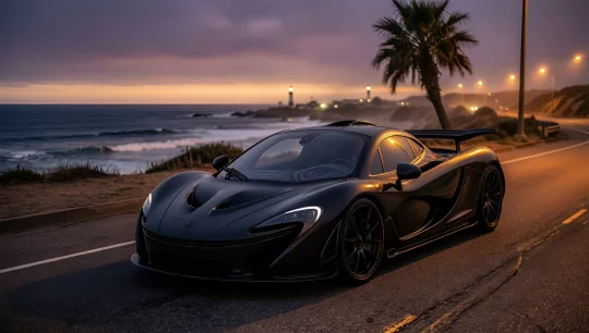 Sunset Coastal Supercar