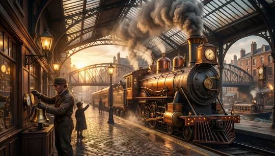 Victorian Steam Train Station