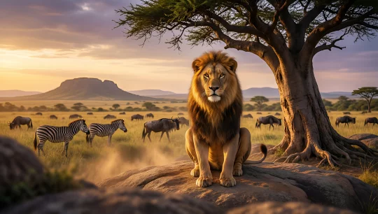 Savannah Lion Serenity